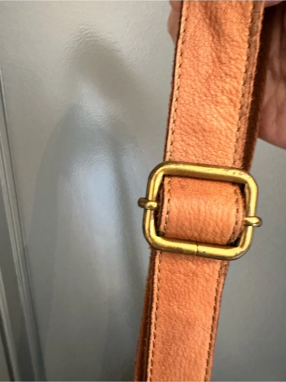 Fossil genuine leather cognac Crossbody bag